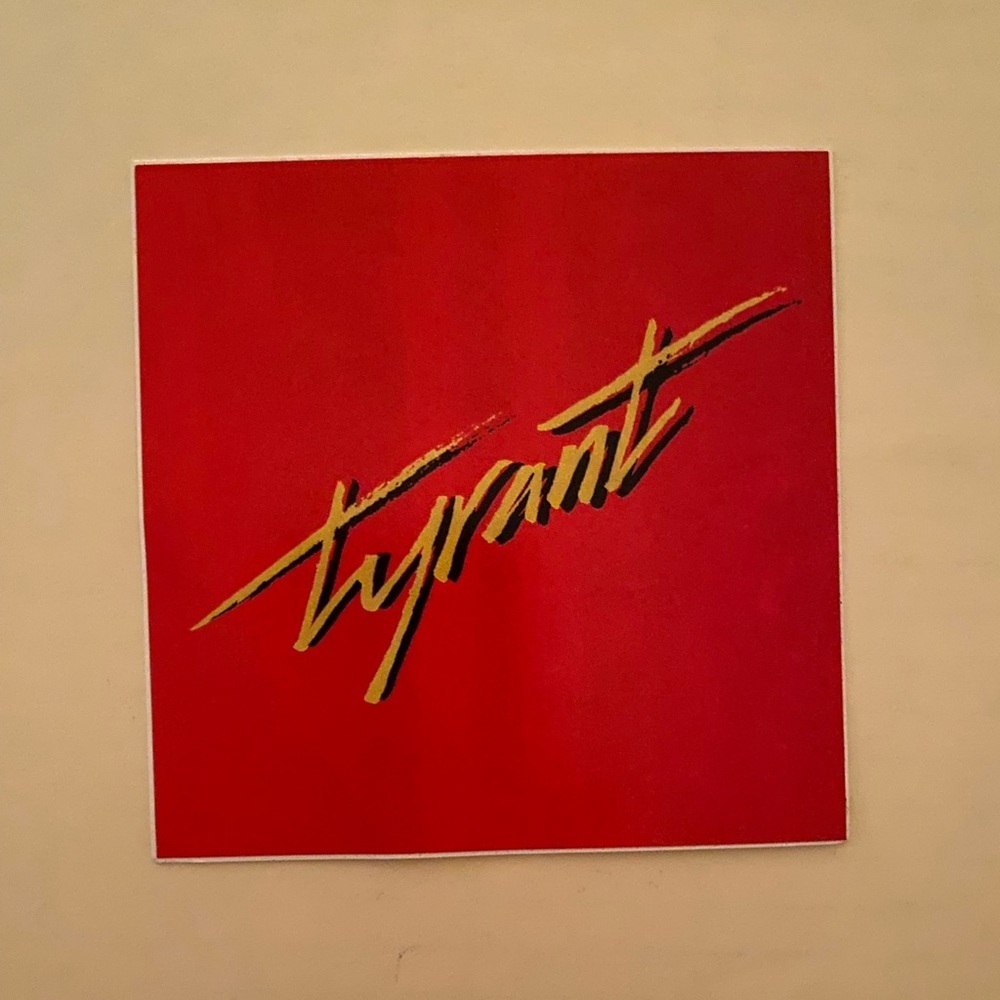 KALI UCHIS + JORJA SMITH TYRANT Sticker NEW from Kali Uchis Tour Bowery Ballroom